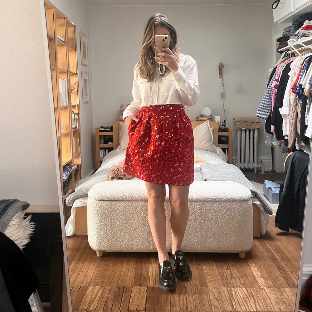 Anthropologie Lauren Moffat Holiday Skirt